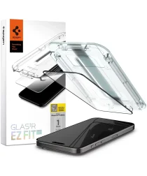 Spigen EZ Fit GLAS.tR iPhone 15 Pro Max Screen Protector Zwart (1-Pack)