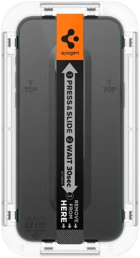 Spigen EZ Fit GLAS.tR Apple iPhone 15 Pro Screen Protector Transparant 1-Pack afbeelding 9