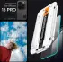 Spigen EZ Fit GLAS.tR Apple iPhone 15 Pro Screen Protector Transparant 1-Pack afbeelding 5