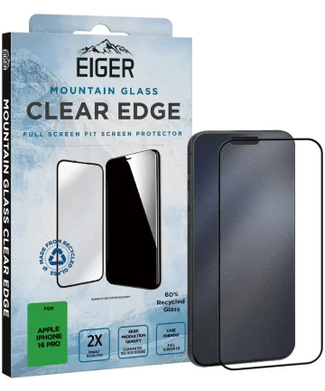 Eiger Mountain Glass Edge Apple iPhone 16 Pro Screen Protector Screen Protectors