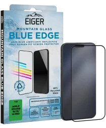 Eiger Mountain Blue Edge iPhone 16/15/14 Pro Screen Protector Anti-Blue Light