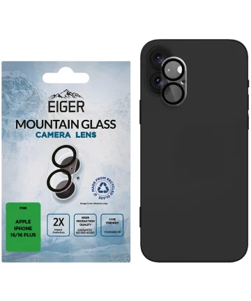 Eiger Mountain Glass Apple iPhone 16 / 16 Plus Camera Lens Protector Screen Protectors