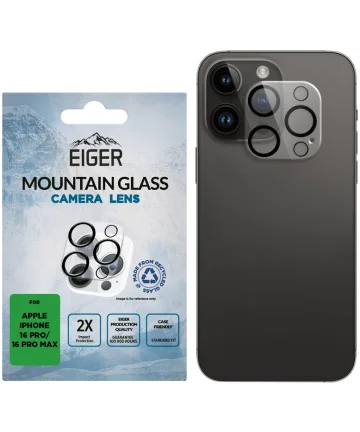 Eiger Mountain Glass Apple iPhone 16 Pro / 16 Pro Max Camera Lens Protector Screen Protectors