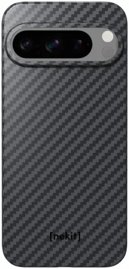 NEKIT Fiber Google Pixel 9 Pro XL Hoesje MagSafe Kevlar Back Cover Dun Zwart afbeelding 13