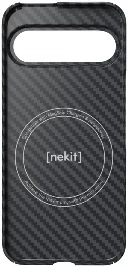 NEKIT Fiber Google Pixel 9 Pro XL Hoesje MagSafe Kevlar Back Cover Dun Zwart afbeelding 16