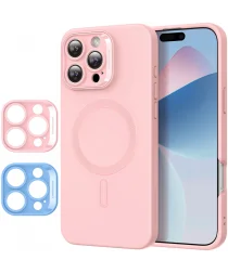 ESR Cloud Soft HaloLock Apple iPhone 16 Pro Hoesje MagSafe Roze