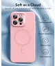 ESR Cloud Soft HaloLock Apple iPhone 16 Pro Hoesje MagSafe Roze