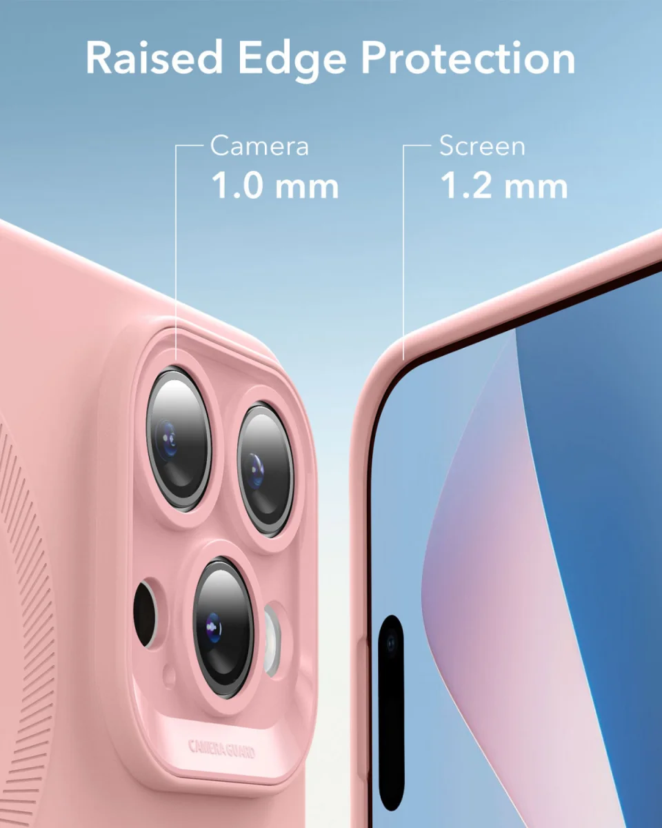ESR Cloud Soft HaloLock Apple iPhone 16 Pro Hoesje MagSafe Roze afbeelding 7