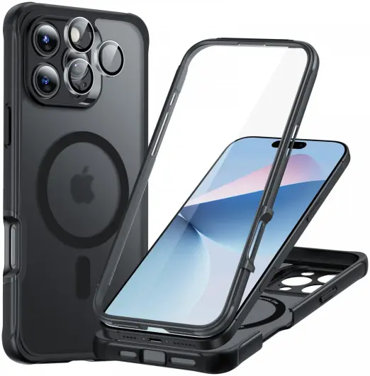 ESR Armor Tough Apple iPhone 16 Pro Max Hoesje MagSafe Frosted Zwart afbeelding 1
