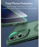 ESR Classic Pro Apple iPhone 16 Hoesje MagSafe + Tempered Glass Frosted Groen