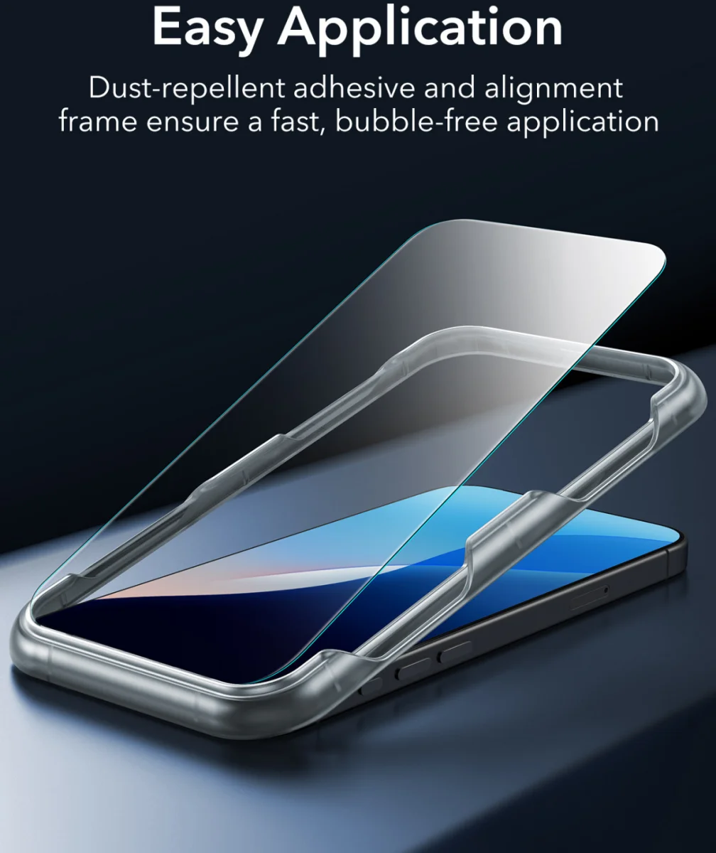 ESR Classic Pro iPhone 16 Plus Hoesje MagSafe + Tempered Glass Frosted Zwart afbeelding 5