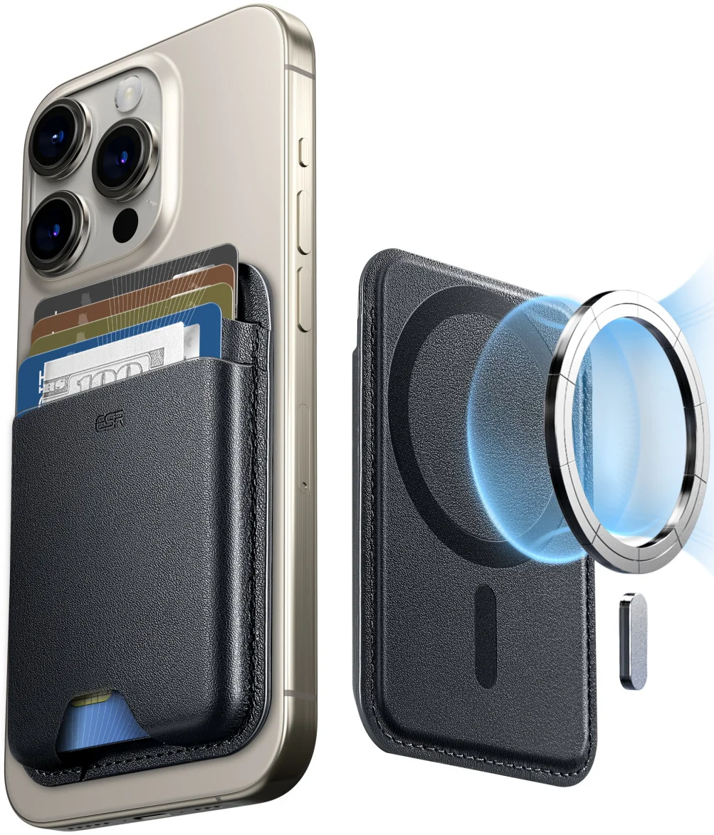 ESR HaloLock Wallet Boost MagSafe Kaarthouder Zwart afbeelding 1