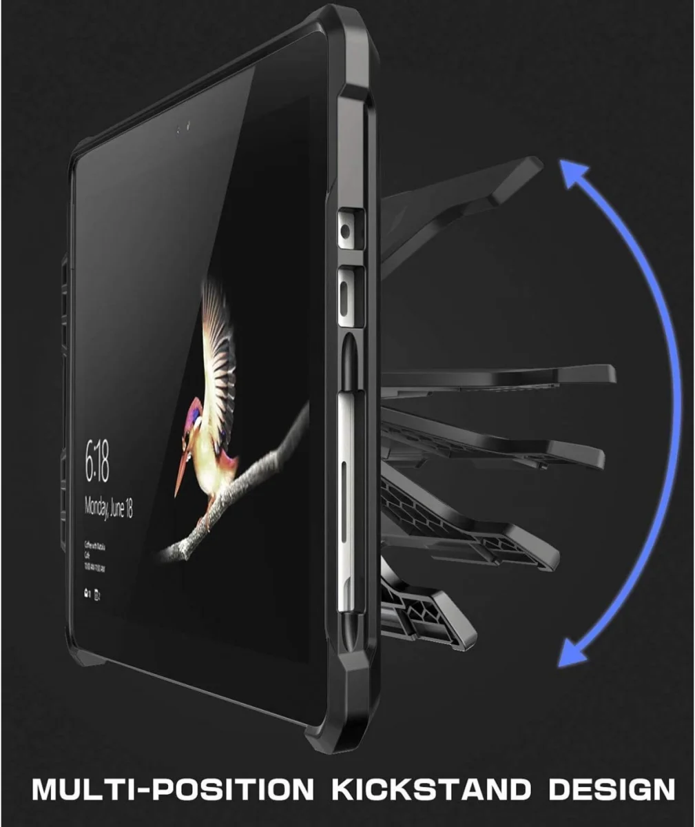 SUPCASE UB Pro Microsoft Surface Go Hoes Full Protect Kickstand Zwart afbeelding 2