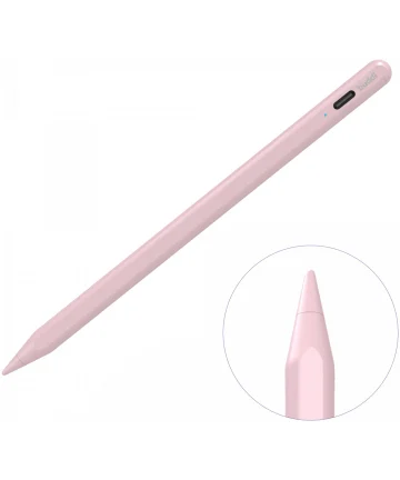 Buddi Flow Universele Actieve Stylus Pen met USB-C Poort Roze Stylus Pennen