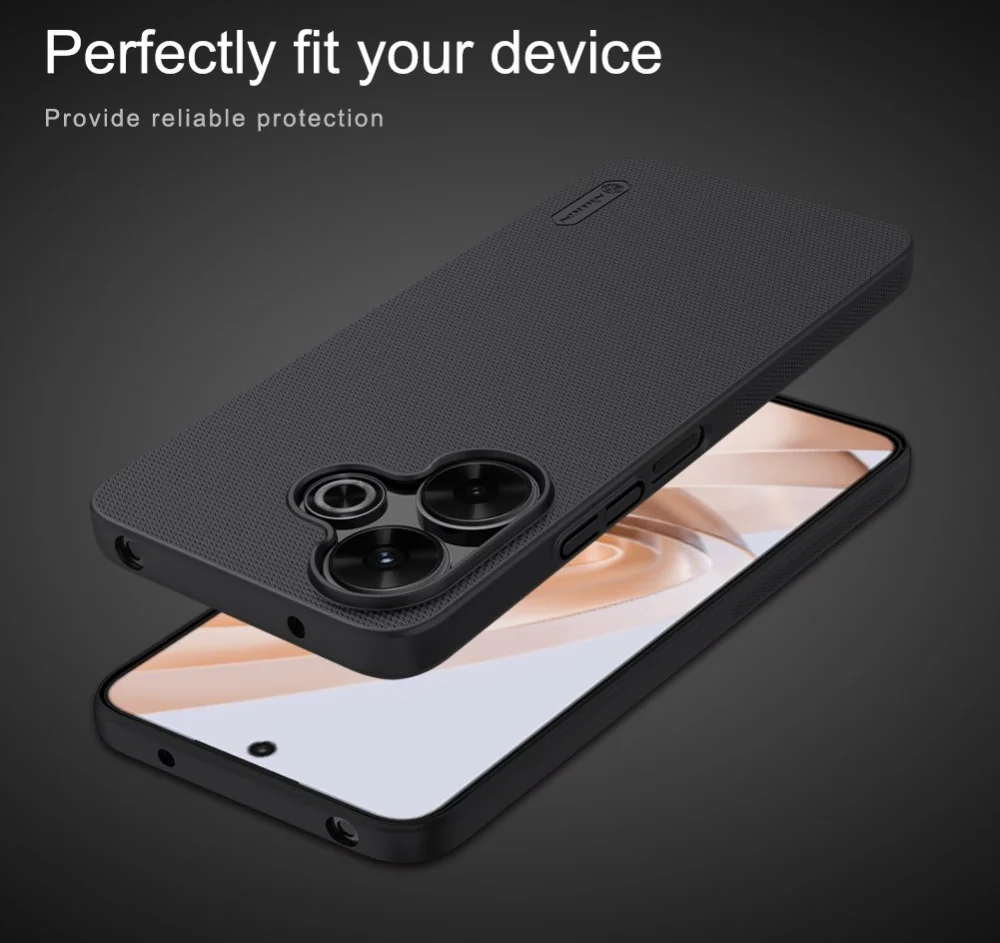 Nillkin Super Frosted Shield Xiaomi Redmi 13 4G / Poco M6 Hoesje Zwart afbeelding 4