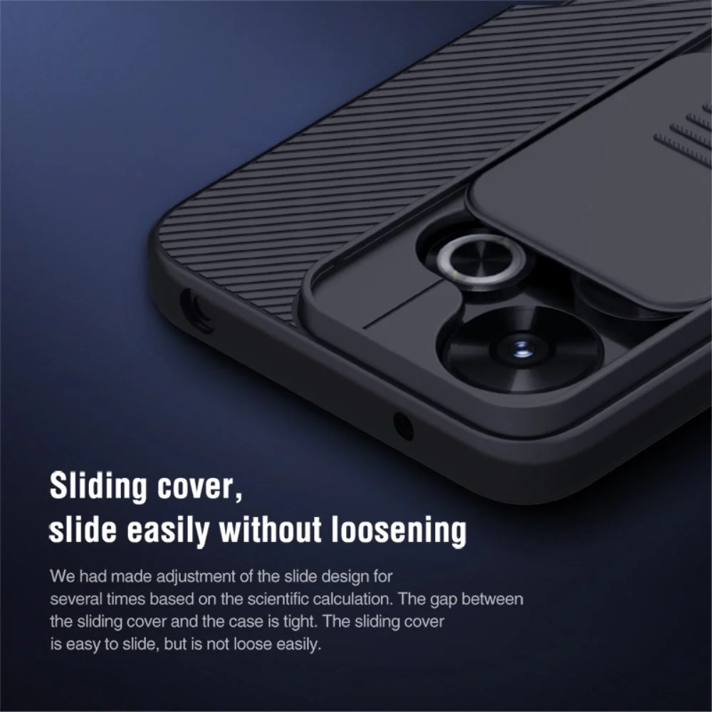 Nillkin CamShield Xiaomi Redmi 13 4G / Poco M6 Hoesje met Camera Slider Blauw afbeelding 4