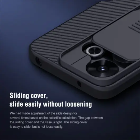 Nillkin CamShield Xiaomi Redmi 13 4G / Poco M6 Hoesje met Camera Slider Blauw afbeelding 4