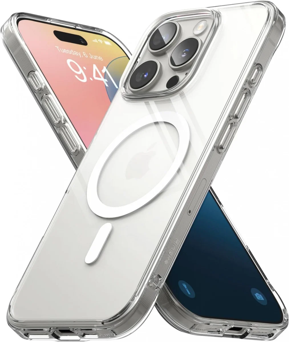 Ringke Fusion iPhone 16 Pro Max Hoesje MagSafe Back Cover Transparant afbeelding 2