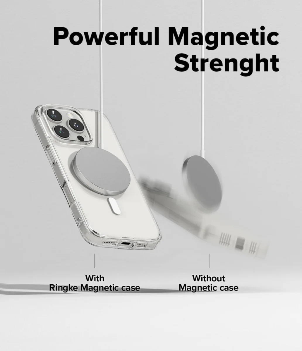 Ringke Fusion iPhone 16 Pro Max Hoesje MagSafe Back Cover Transparant afbeelding 4