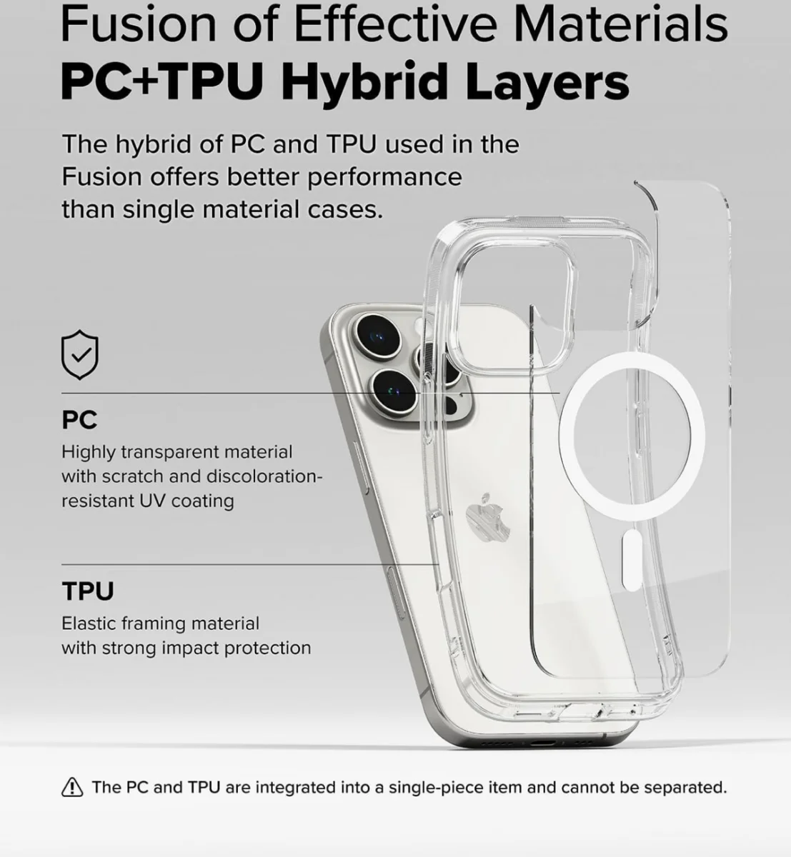 Ringke Fusion iPhone 16 Pro Max Hoesje MagSafe Back Cover Transparant afbeelding 10