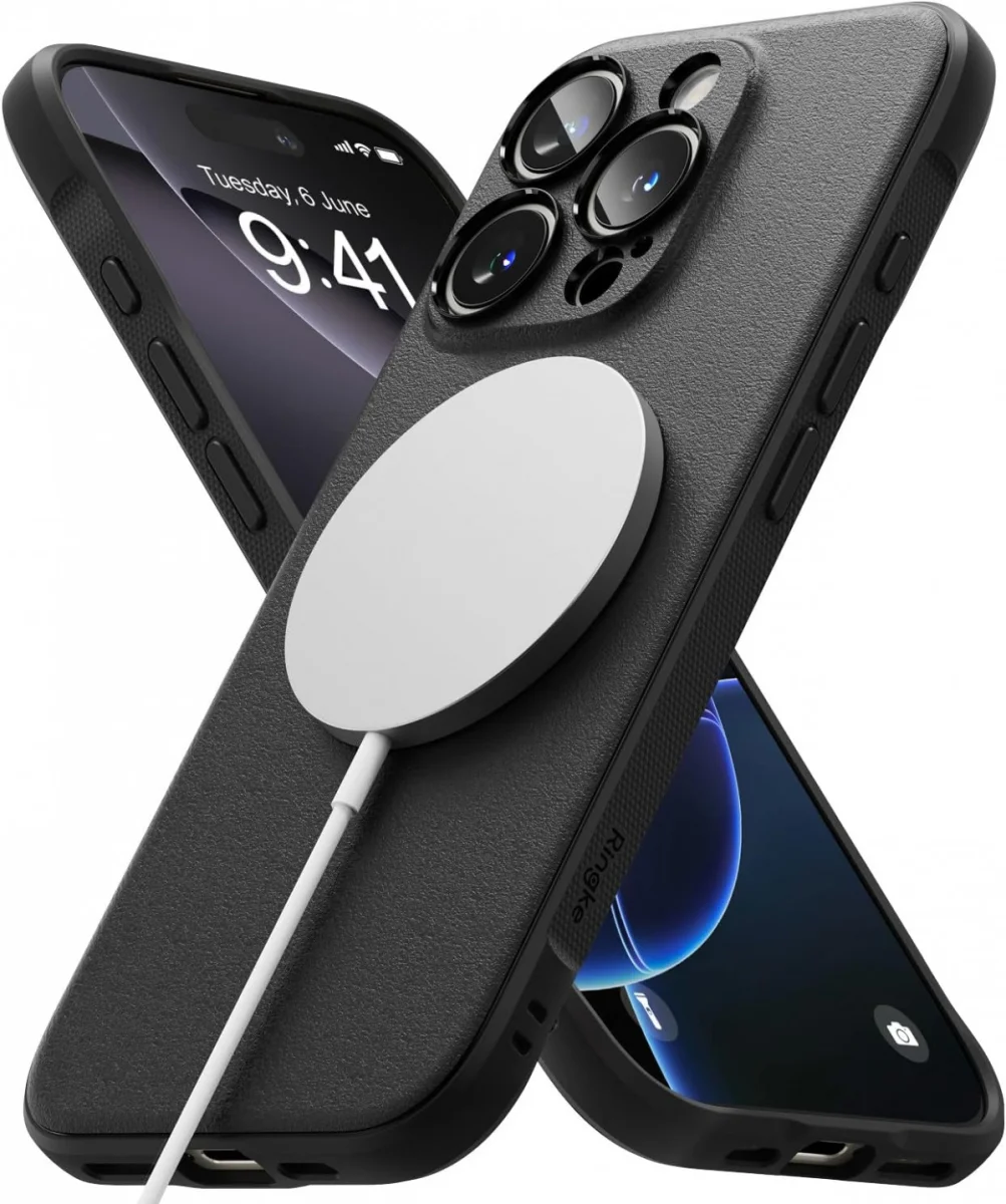 Ringke Onyx Magnetic Apple iPhone 16 Pro Max Hoesje MagSafe Zwart afbeelding 2