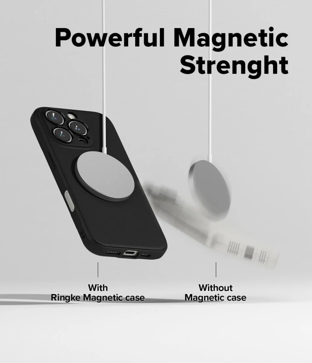 Ringke Onyx Magnetic Apple iPhone 16 Pro Max Hoesje MagSafe Zwart afbeelding 4