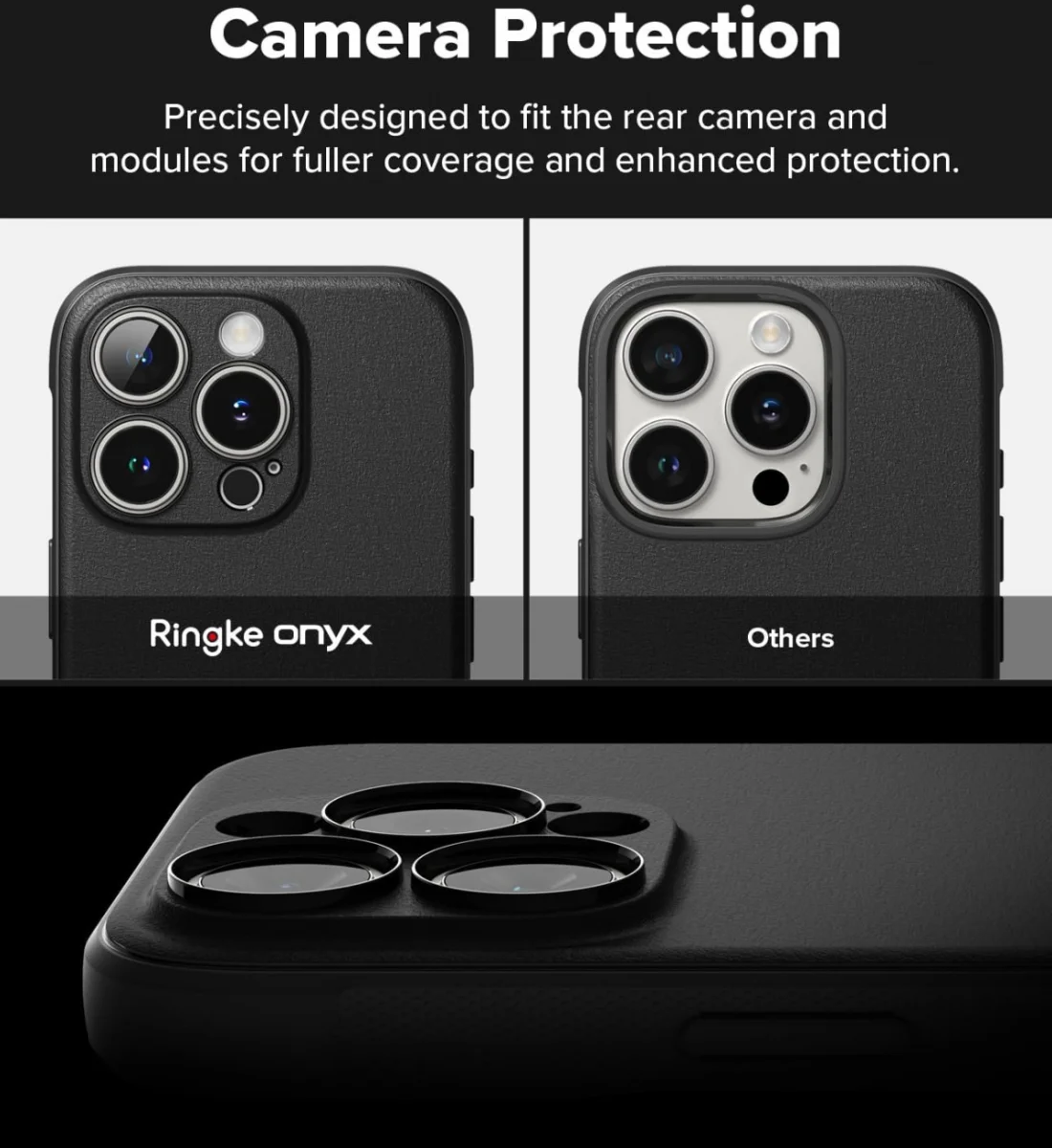 Ringke Onyx Magnetic Apple iPhone 16 Pro Max Hoesje MagSafe Zwart afbeelding 8