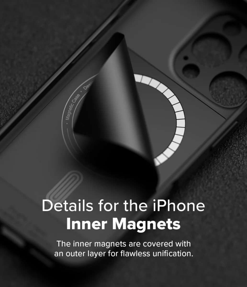 Ringke Onyx Magnetic Apple iPhone 16 Pro Max Hoesje MagSafe Zwart afbeelding 9