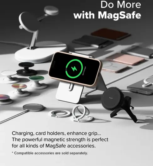 Ringke Silicone Apple iPhone 16 Pro Max Hoesje MagSafe Back Cover Roze afbeelding 7