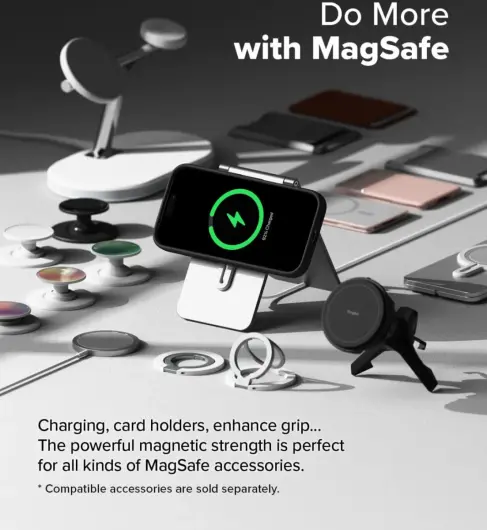Ringke Silicone Apple iPhone 16 Pro Hoesje MagSafe Back Cover Zwart afbeelding 6