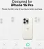 Ringke Silicone Apple iPhone 16 Pro Hoesje MagSafe Back Cover Beige afbeelding 3