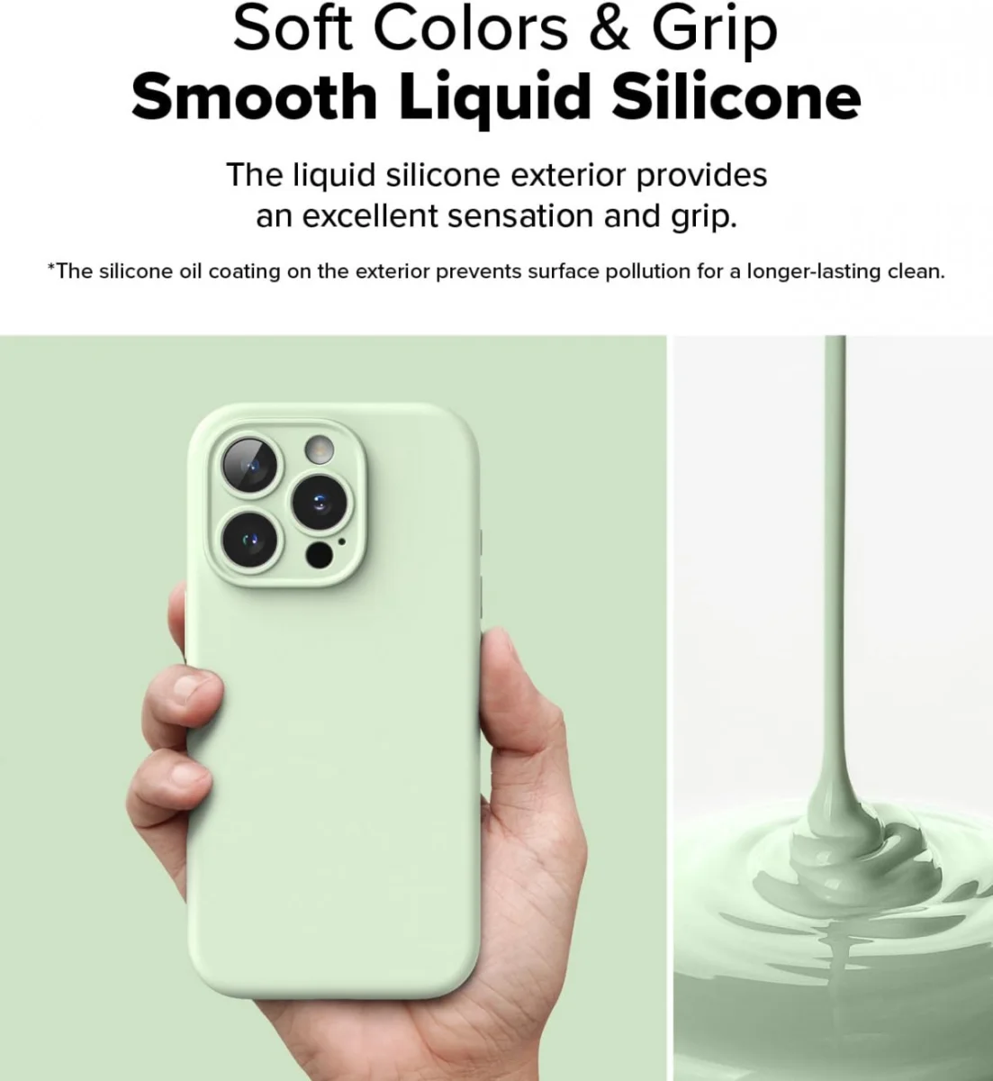 Ringke Silicone Apple iPhone 16 Pro Hoesje MagSafe Back Cover Groen afbeelding 7