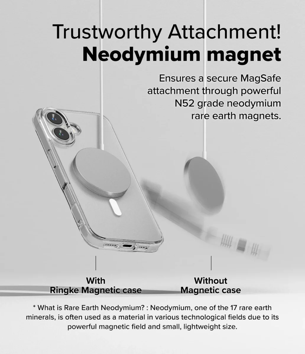 Ringke Fusion Apple iPhone 16 Plus Hoesje MagSafe Matte Transparant afbeelding 7