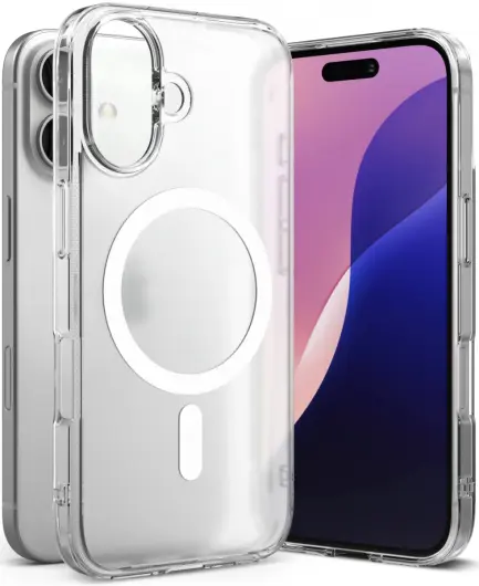 Ringke Fusion Apple iPhone 16 Plus Hoesje MagSafe Matte Transparant afbeelding 1