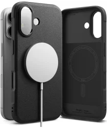 Ringke Onyx Magnetic iPhone 16 Plus Hoesje MagSafe Back Cover Zwart