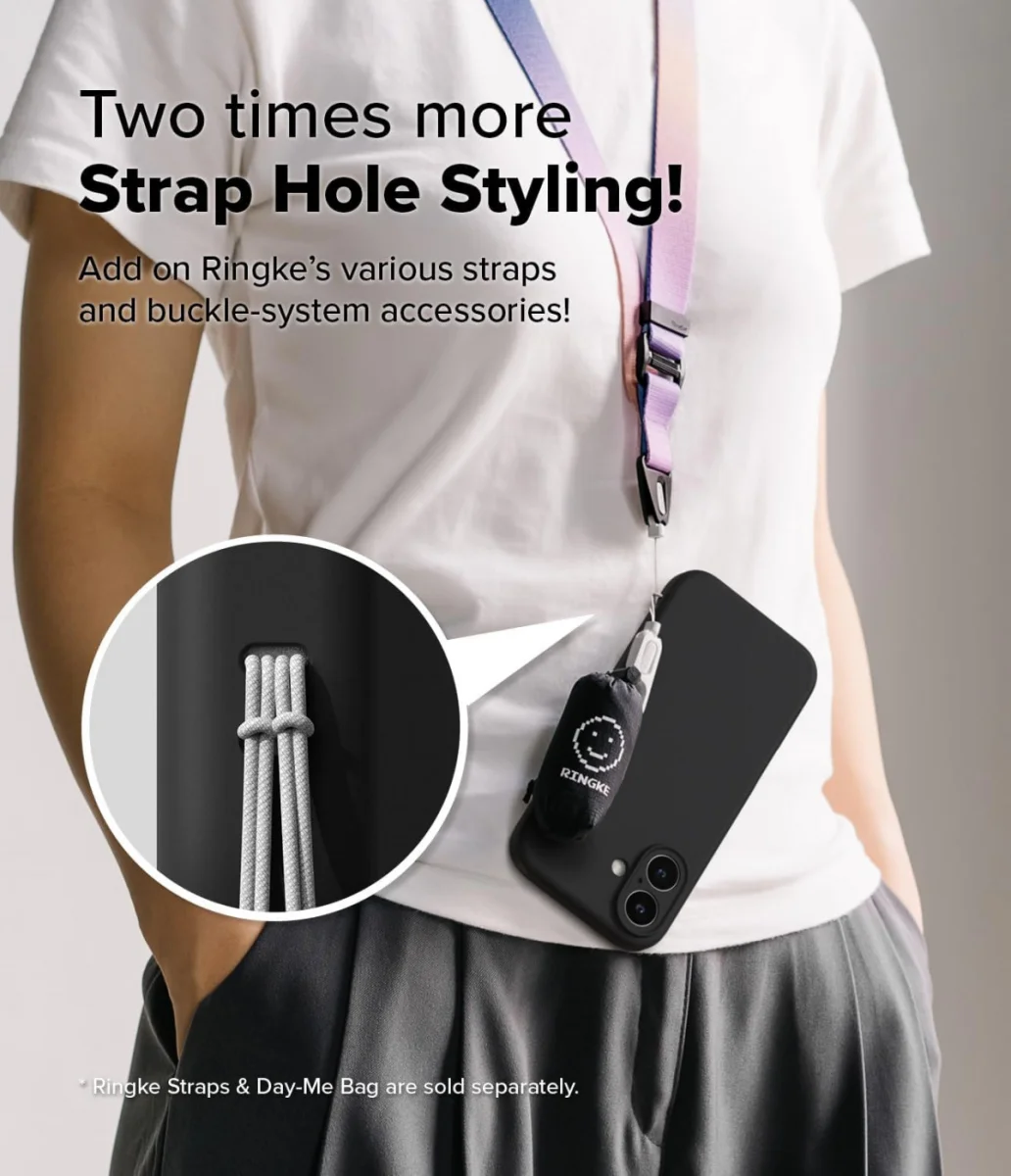Ringke Silicone Apple iPhone 16 Plus Hoesje MagSafe Back Cover Zwart afbeelding 6