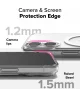 Ringke Fusion Magnetic iPhone 16 Hoesje MagSafe Back Cover Transparant