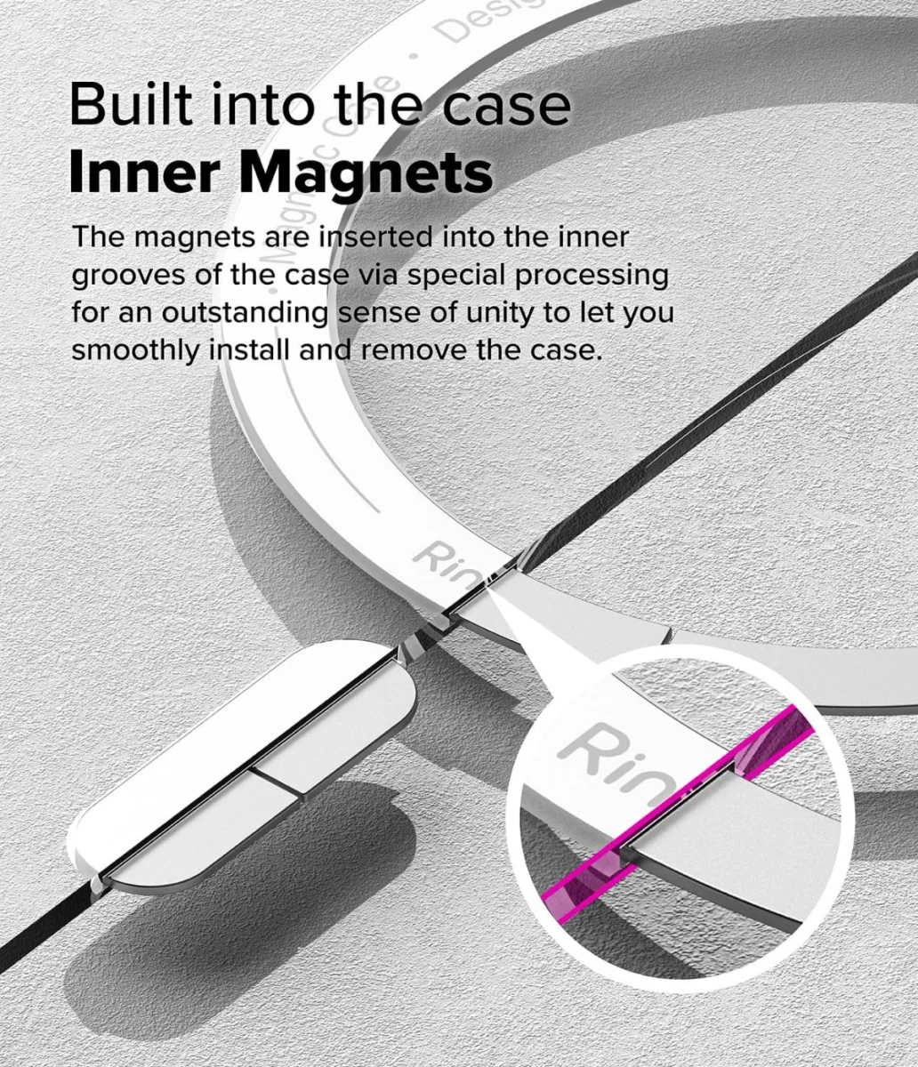 Ringke Fusion Magnetic iPhone 16 Hoesje MagSafe Back Cover Transparant afbeelding 10