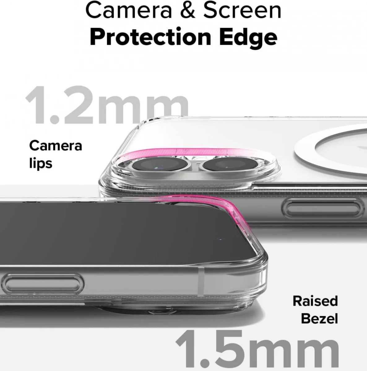 Ringke Fusion Magnetic iPhone 16 Hoesje MagSafe Back Cover Transparant afbeelding 7