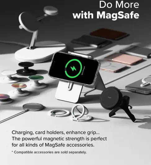 Ringke Fusion Magnetic iPhone 16 Hoesje MagSafe Back Cover Transparant afbeelding 6