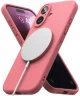 Ringke Silicone Apple iPhone 16 Hoesje MagSafe Back Cover Roze