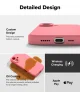 Ringke Silicone Apple iPhone 16 Hoesje MagSafe Back Cover Roze