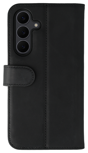 Rosso Elite Samsung S24 FE Hoesje met MagSafe Book Case Echt Leer Zwart afbeelding 9