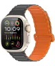 Dux Duxis - Apple Watch 1-9/SE/Ultra Bandje - 49MM/45MM/44MM/42MM - Zwart Oranje