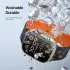 Dux Ducis - Apple Watch 1-10/SE/Ultra Bandje - 49/46/45/44/42MM - Zwart Oranje afbeelding 4