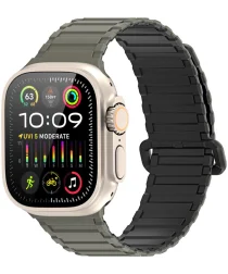 Dux Duxis - Apple Watch 1-9/SE/Ultra Bandje - 49MM/45MM/44MM/42MM - Zwart Groen