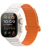 Dux Ducis - Apple Watch 1-10/SE/Ultra Bandje - 49/46/45/44/42MM - Wit Oranje