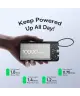 Baseus Bipow 2 10.000 mAh Powerbank met Ingebouwde USB-C Kabel 20W Zwart