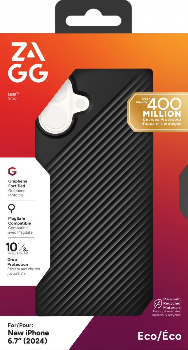 ZAGG Luxe Snap Apple iPhone 16 Plus Hoesje MagSafe Back Cover Zwart afbeelding 15