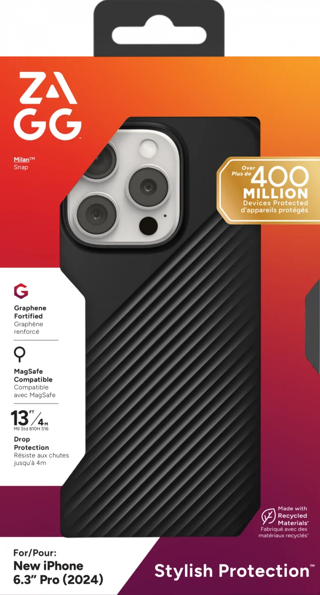 ZAGG Luxe Snap Apple iPhone 16 Pro Hoesje MagSafe Back Cover Zwart afbeelding 15